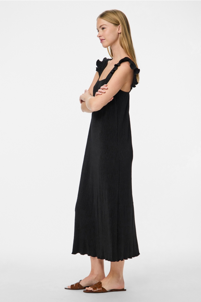PCFLORA STRAP FLOUNCE DRESS JRS BC 17155398 BLACK